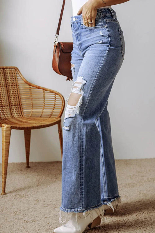 Distressed Straight Leg Jeans with Pockets Trendsi 4c5a35c3-3eac-4c35-ae94-3f7ce3a2d816-Max