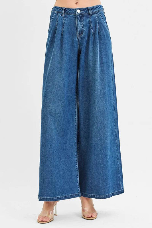 RISEN Mid Rise Fit Wide Leg Knit Denim Look Jeans Trendsi 4cc87e8b67e8424fa56c36492ee5f3a6-Max-Origin