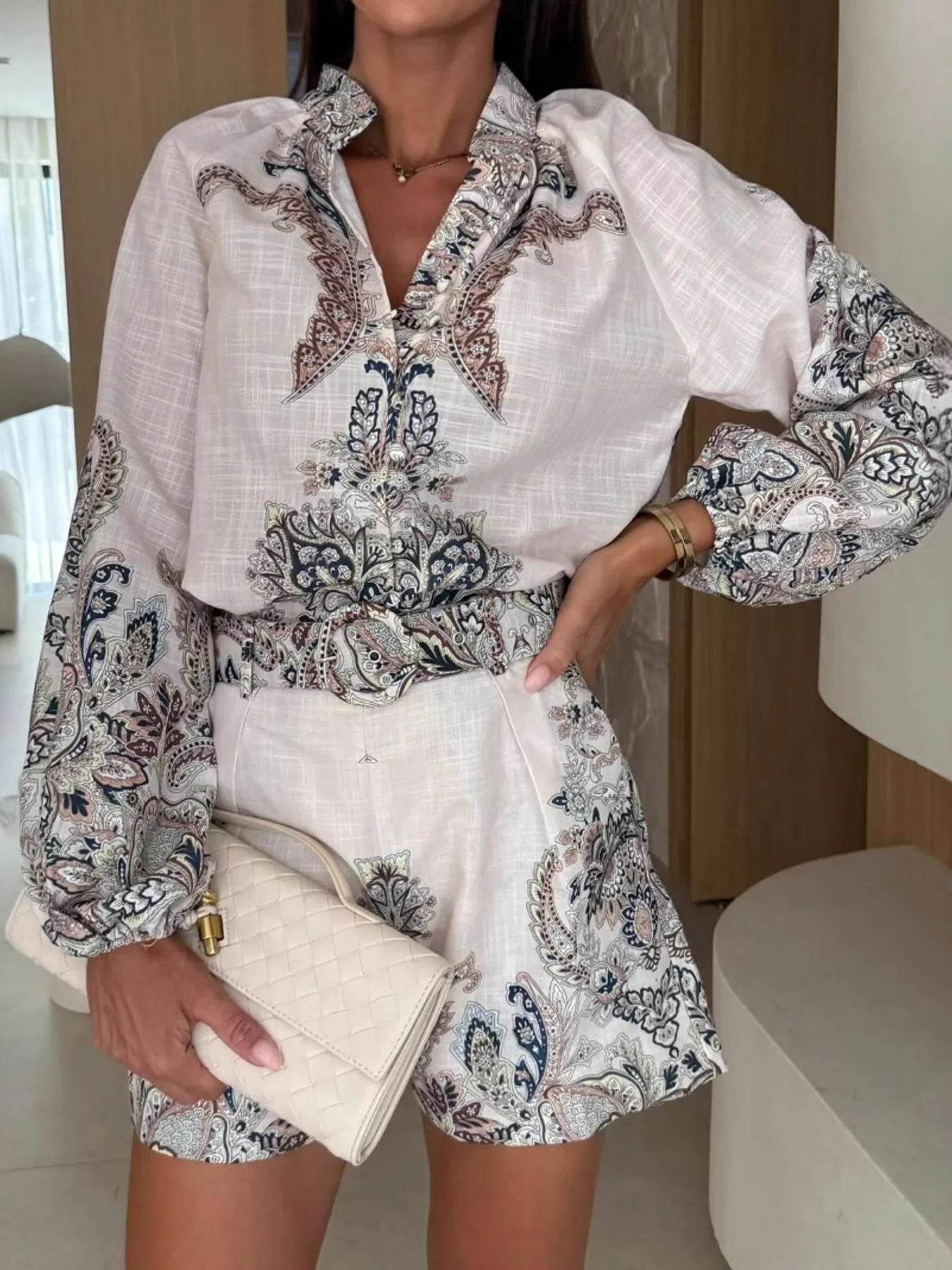 Printed Long Sleeve Shirt and Shorts Set Trendsi 4ce994f0-74b0-4f6a-ae8c-baf4fa6af3d5-Max-Origin