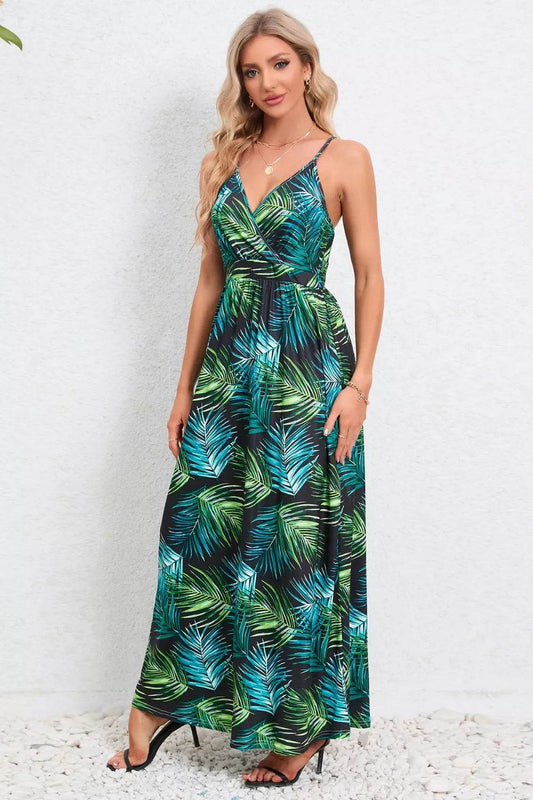 Printed Surplice Maxi Cami Dress Trendsi 4d9079a7-234e-4328-a1e5-bb5cd817e858-Max