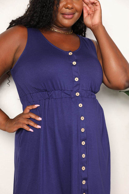 Double Take Button Front Empire Waist Sleeveless Slit Magic Dress Trendsi 4db204627463407eaf7c4871159ed572-Max