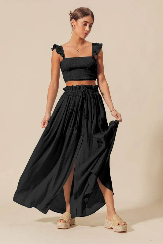SO ME Smocked Top and Flowy Maxi Skirt Set Trendsi 4ddef923d6884c04b63003759e8b3d12-Max-Origin