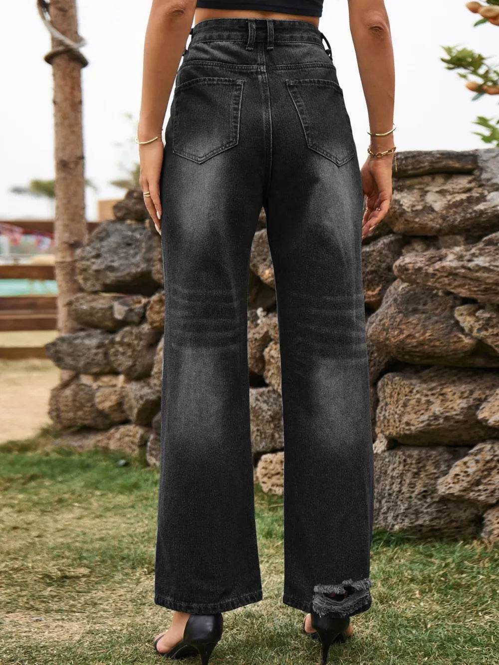 Distressed Jeans with Pockets Trendsi 4de74259-02af-4050-8edf-3c1111281355-Max