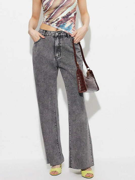 High Waist Bootcut Jeans with Pockets Dark Gray Trendsi 4e22d70b-c57c-4371-aa78-12cfa5cce7e7-Max