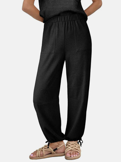 Drawstring Elastic Waist Joggers Black Trendsi 4e24e1b6-d108-4cbb-8077-9e8b969f9c48-Max