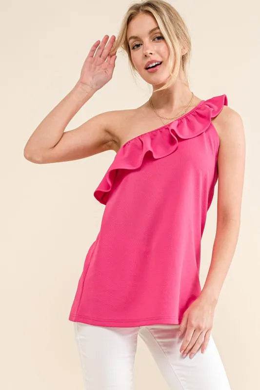 And The Why Ruffle One Shoulder Sleeveless Tank Top Trendsi 4e7e3f0549314867b459bb75d64b1de0-Max-Origin