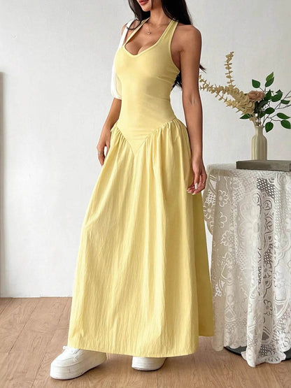 Halter Neck Maxi Dress Trendsi 4e8fe415d6924d70be9a06f0876c146c-Max-Origin