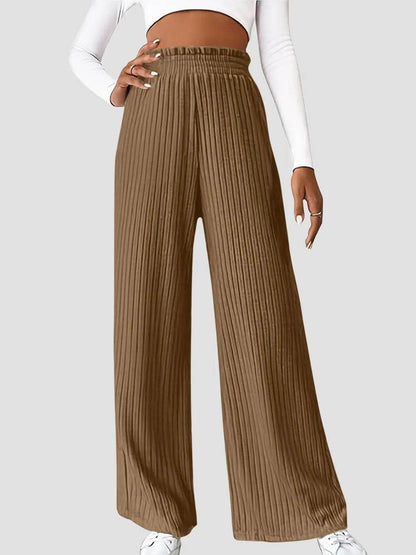 Ribbed High Waist Pants Camel Trendsi 4e924738-92c8-4df0-bd30-1cf20acba1a4-Max