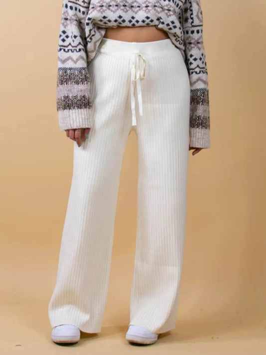Ribbed Wide Leg Sweater Pants White Trendsi 4eb5f2d9-6ff2-4435-b3b1-6edf5af56d44-Max