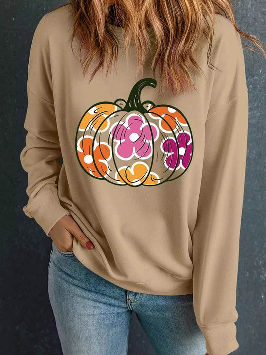 Halloween Floral Pumpkin Graphic Drop Shoulder Sweatshirt Trendsi 4efcca5ec1ce4bb48c7136a17d5e38a1-Max-Origin