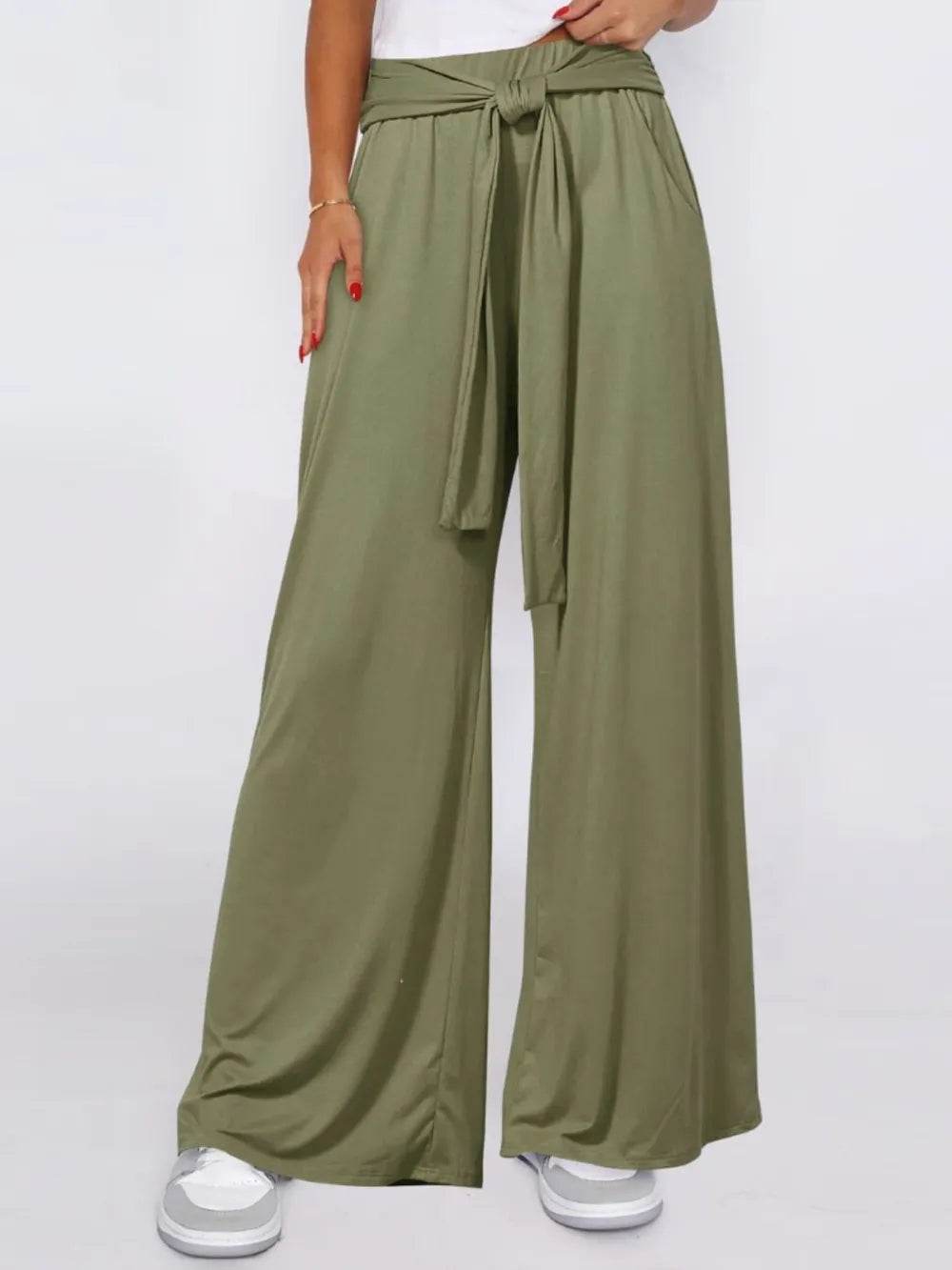 Tied Wide Leg Pants with Pockets Trendsi 4f0cea1b-af97-472b-8fe6-8cdb4290390f-Max