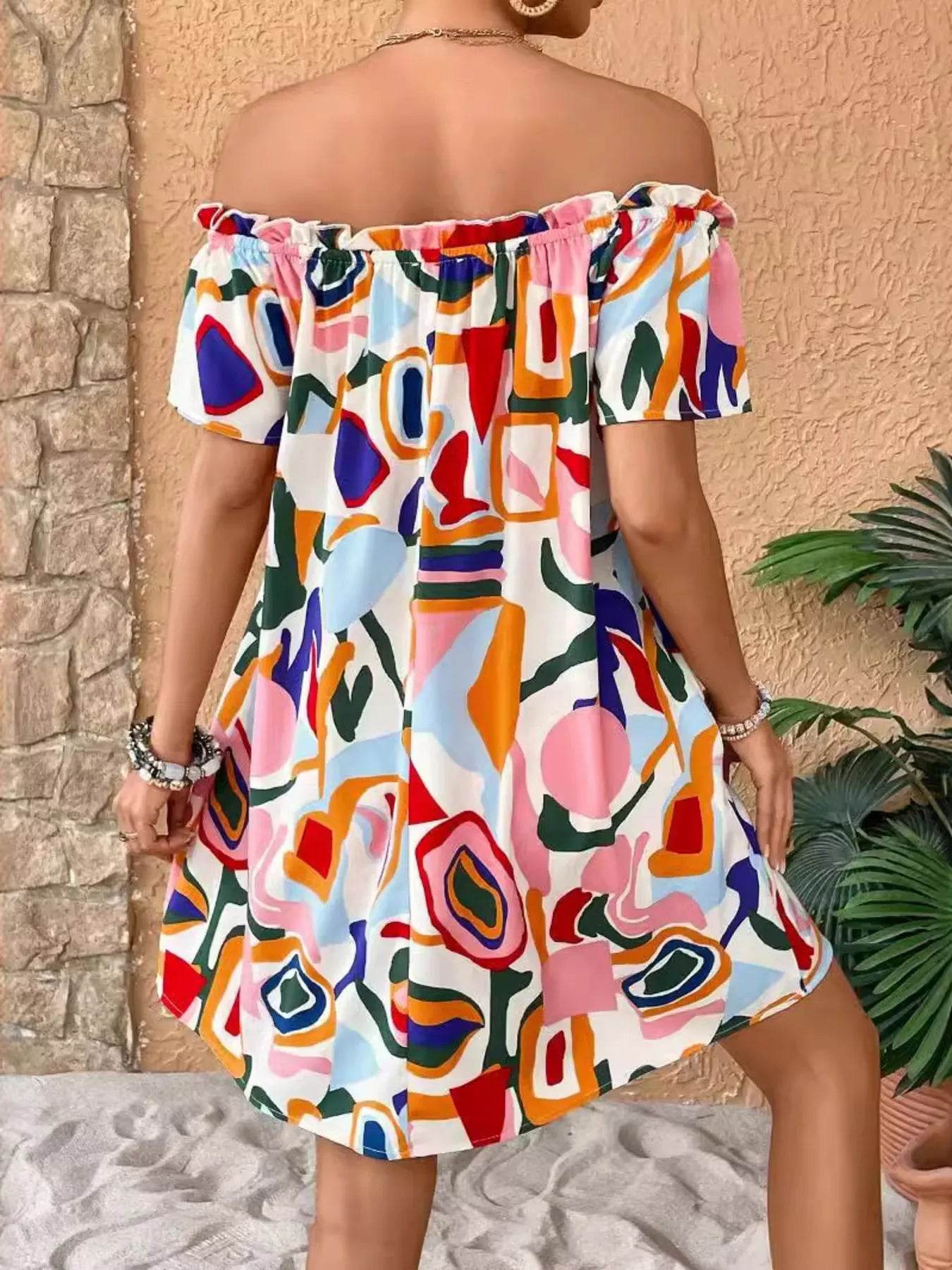 Colorful Abstract Print Off-Shoulder Summer Dress Trendsi 4f2fbd7eccc441e78427d45e5d15819f-Max-Origin