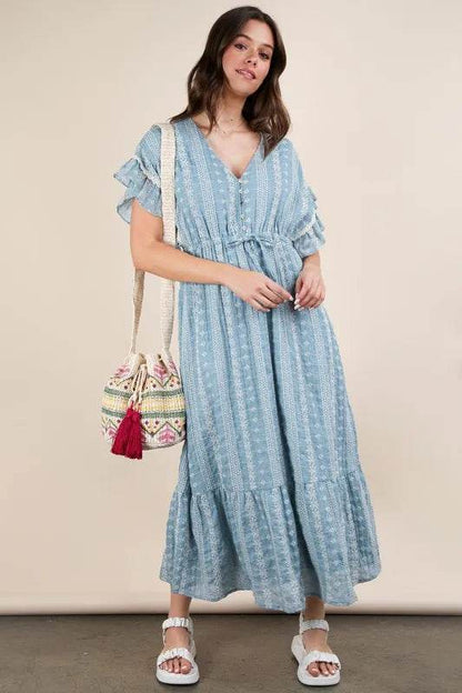 VERY J Embroidered Boho Ruffled Midi Dress Trendsi 4f980b0bce3043d9a891ffbbee243734-Max-Origin