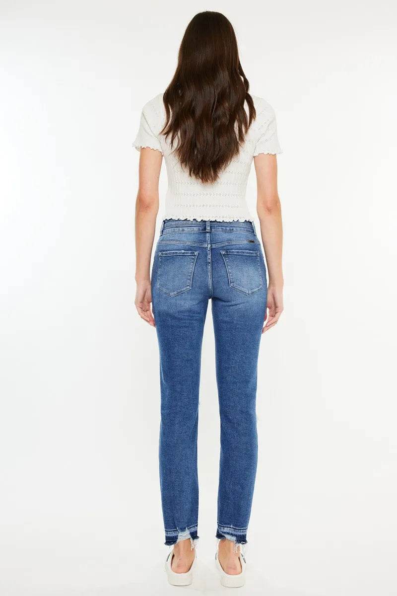 Kancan High Rise Distressed Slim Straight Jeans Trendsi 4fb3a0db6f8e48768d277a4d0c507a26-Max-Origin