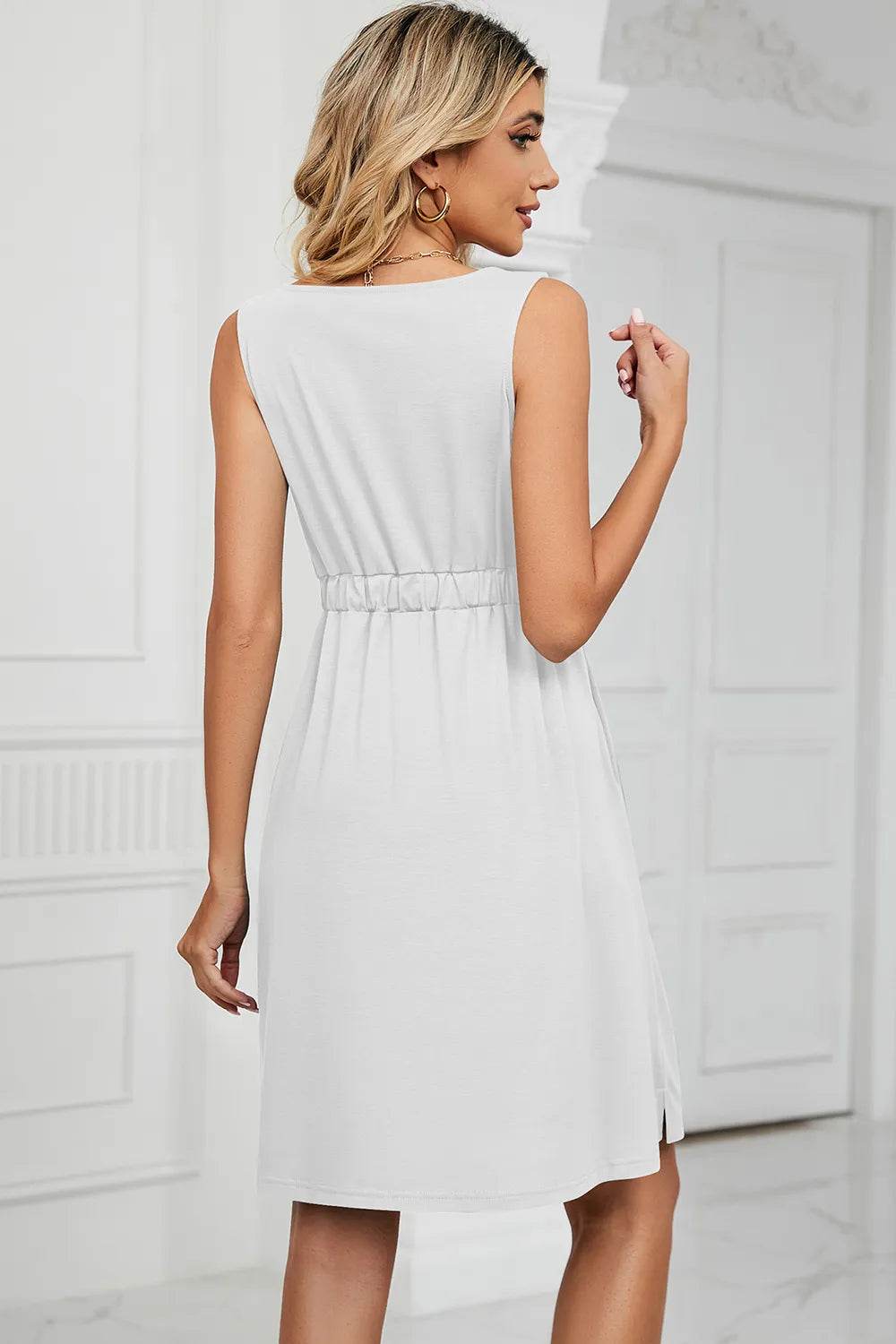 Buttoned Wide Strap Mini Dress Trendsi 500fcba1-f61a-44e8-9090-8a0702eea878-Max