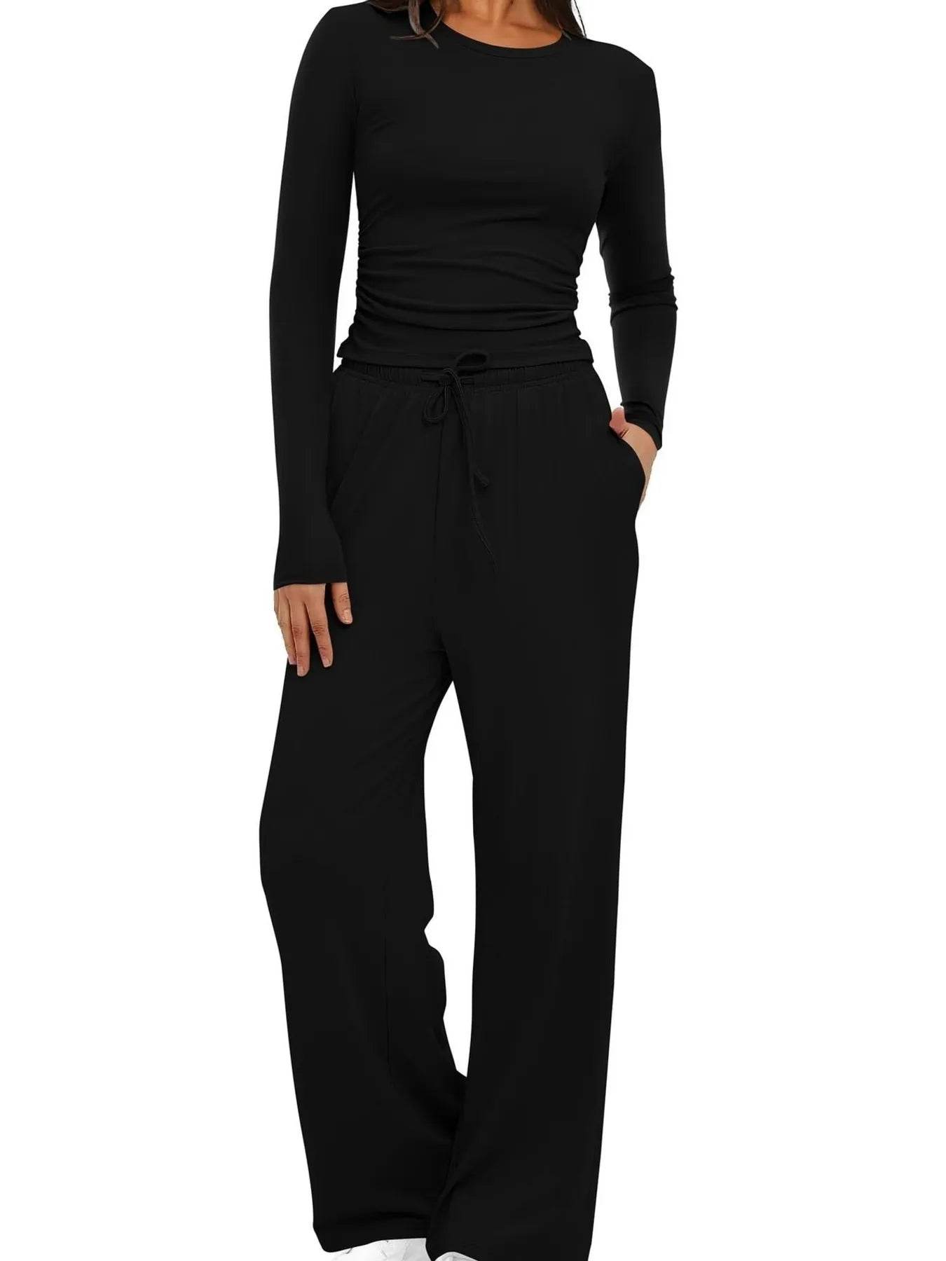 Round Neck Long Sleeve Top and Pants Set Black Trendsi 507060f00c1d42bfa2a866cc40e236c4-Max-Origin