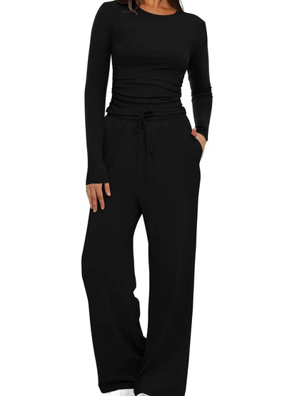 Round Neck Long Sleeve Top and Pants Set Black Trendsi 507060f00c1d42bfa2a866cc40e236c4-Max-Origin