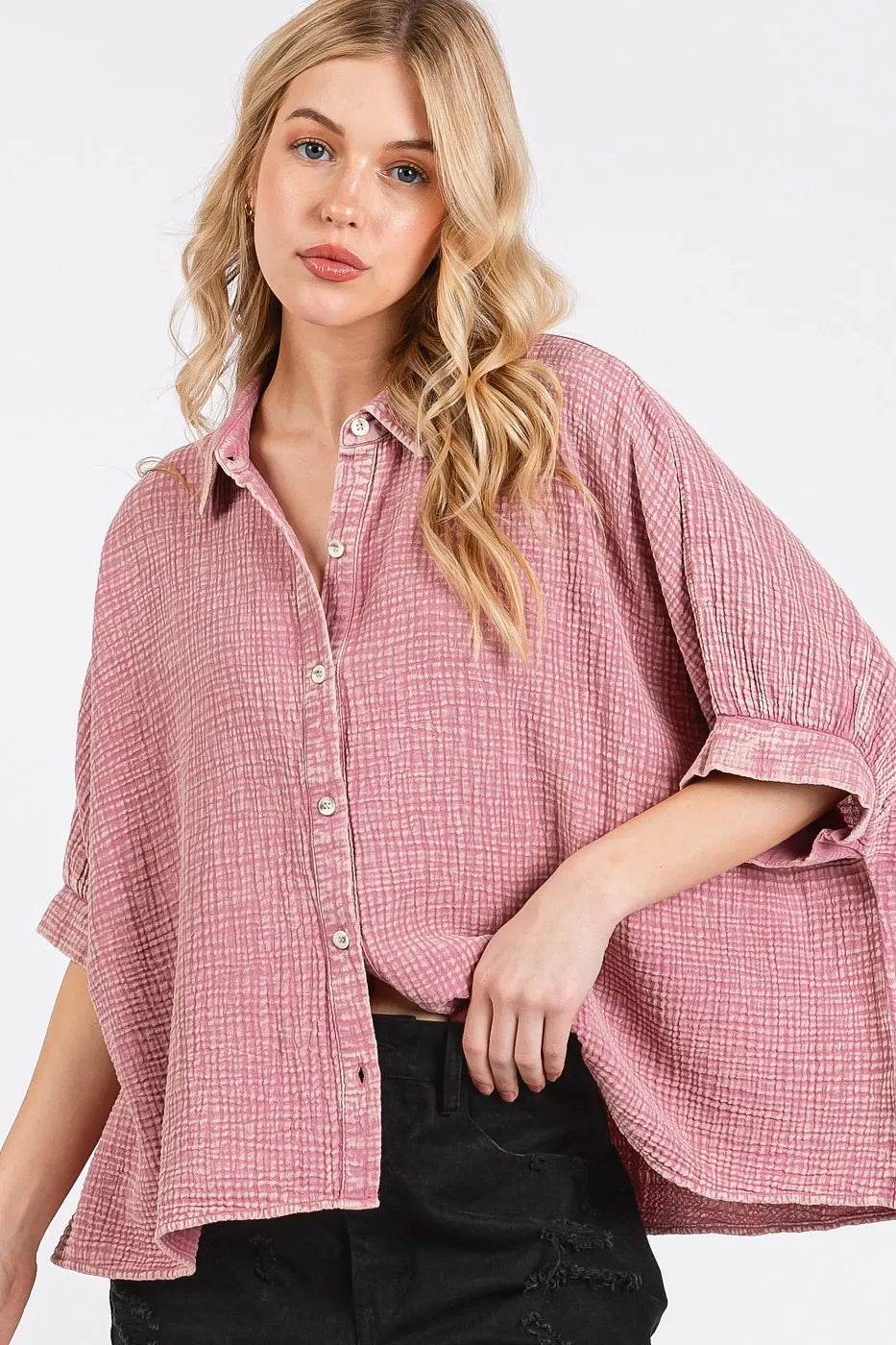 Mittoshop Mineral Wash Gauze Dolman Sleeve Button Down Shirt Trendsi 507818a9e87547d6a80e5eec2749e992-Max-Origin