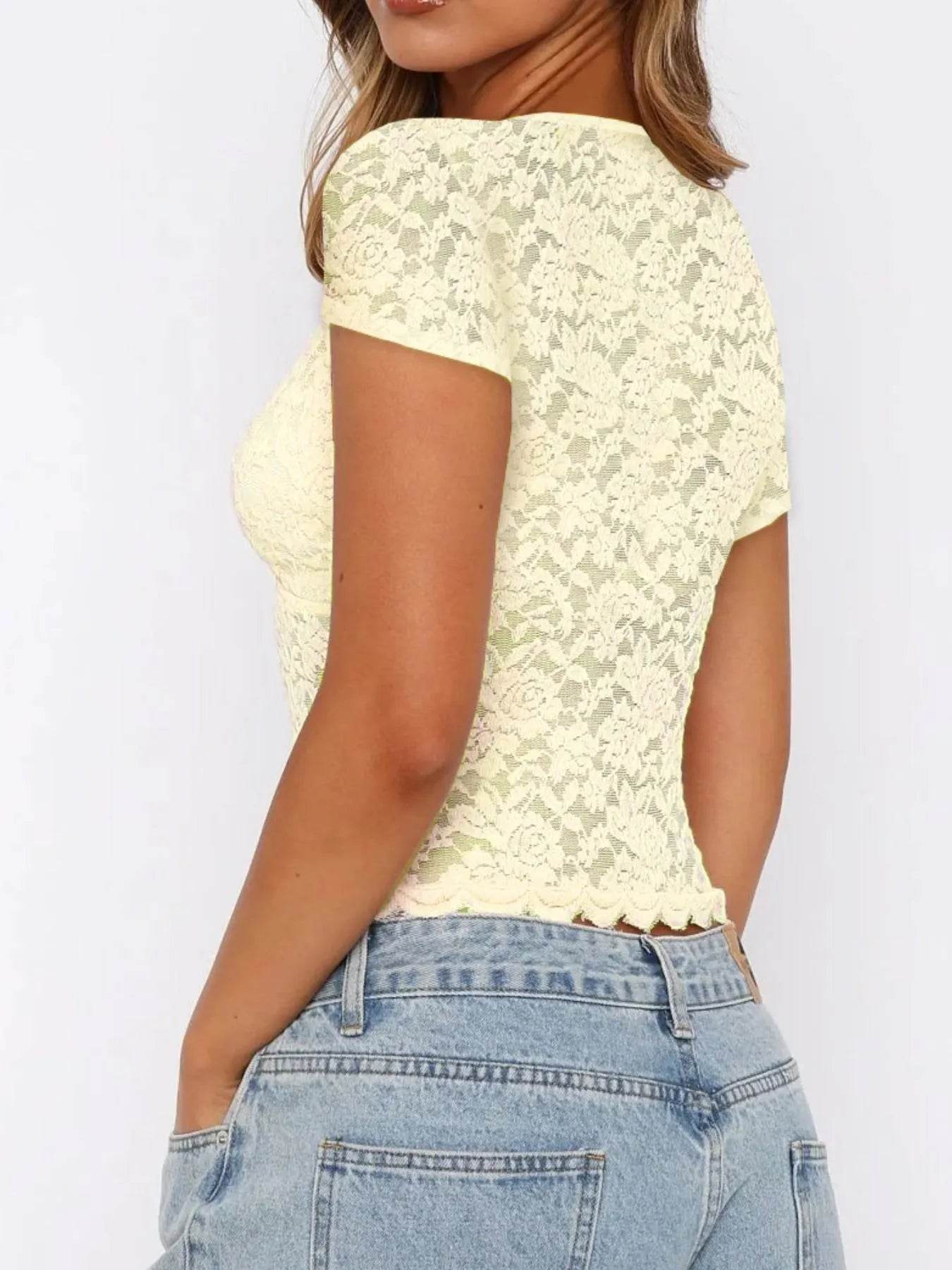 Lace Short Sleeve T-Shirt Trendsi 50b39533-39bd-4be9-843e-b3ac53c4b260-Max-Origin