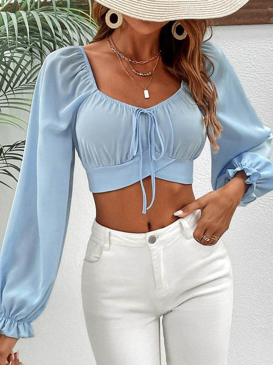 Honey Raglan Sleeve Cropped Blouse Trendsi 50d3761b2b1f4897ad5fb8828a1c9ab6-Max