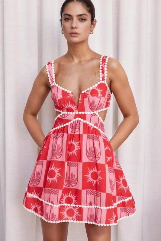 Cutout Printed Mini Dress Strawberry Trendsi 50dda2e0-dbe3-41d4-83bc-d5dd118e02c6-Max-Origin