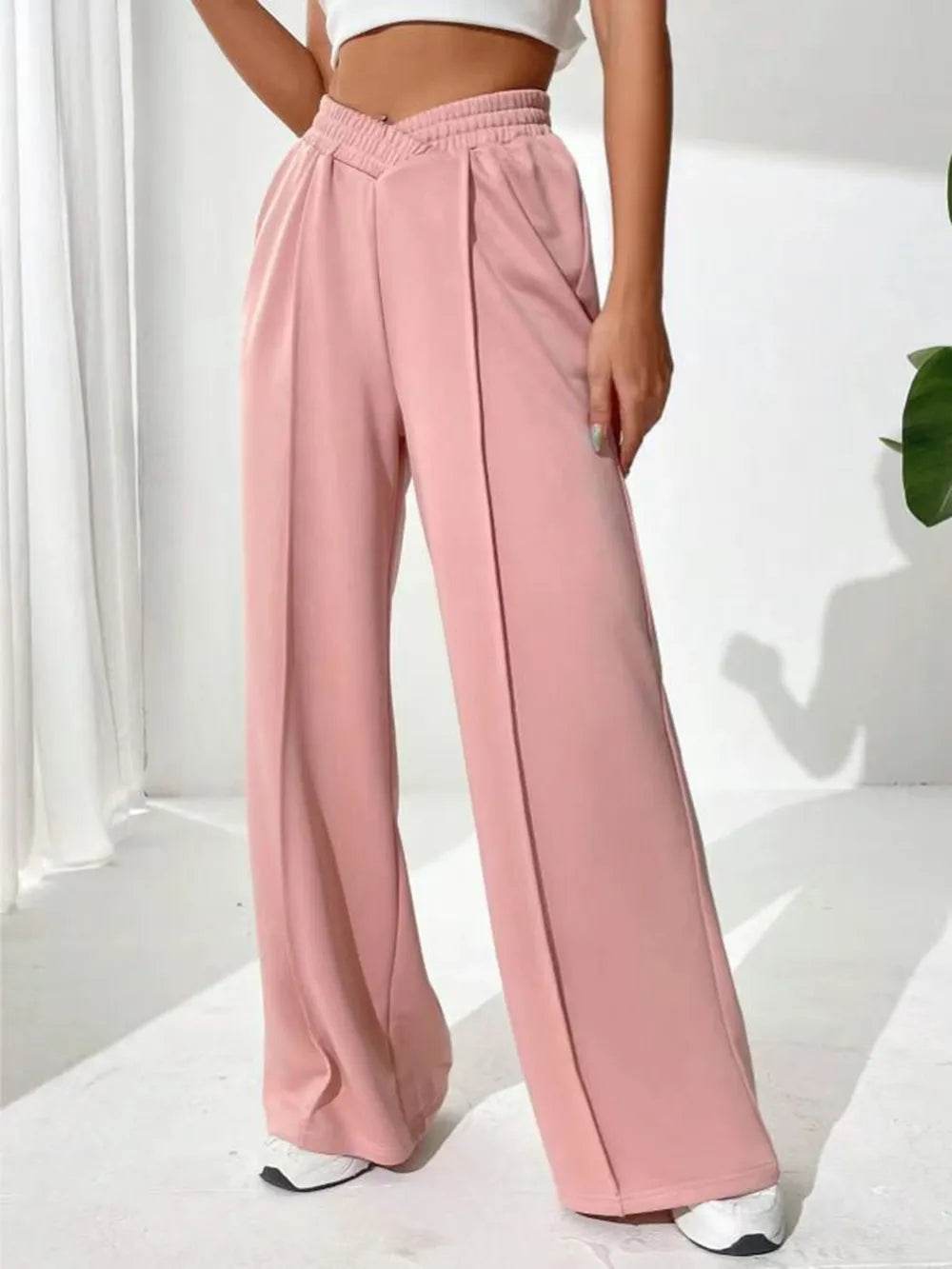 Elastic Waist Wide Leg Pants Blush Pink Trendsi 510323f9-1c4f-45d2-a3be-3c7ea7803621-Max