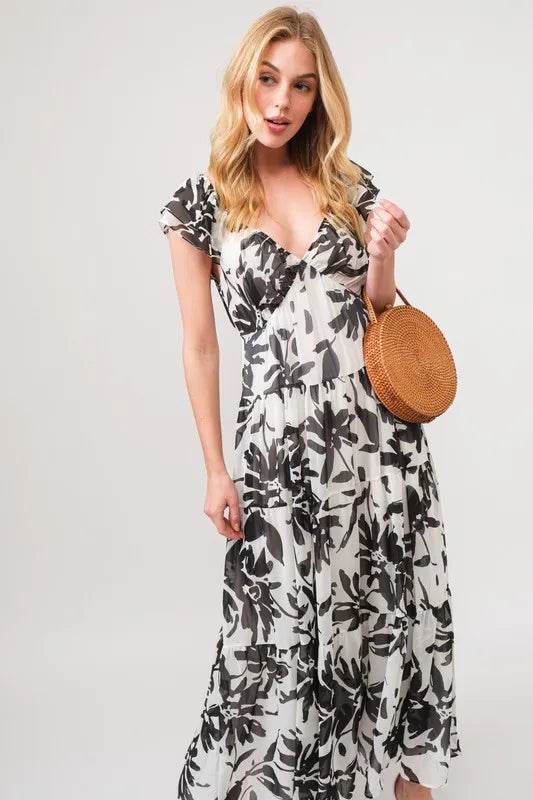 And The Why Ruffled Sleeve Tiered Floral Print Maxi Dress Trendsi 5104aa51290745bf9a9a7507602c3ba4-Max-Origin