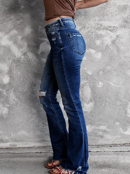 Distressed Flare Jeans Trendsi 51418d32-2576-4a7b-932f-2baff04f90a8-Max-Origin