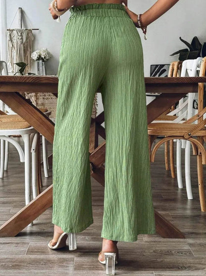 Frill Wide Leg Pants Trendsi 5157299b-933e-472d-8b7d-369a6df25854-Max