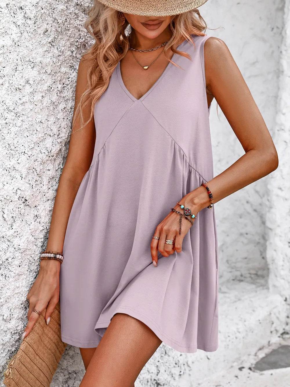 Mandy V-Neck Sleeveless Mini Dress Trendsi 51bb27c8-d3bc-494e-9ed5-b3b90d3ed00b-Max