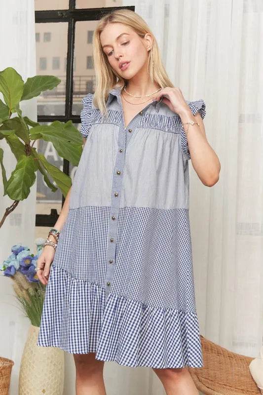 ADORA Button Down Textured Babydoll Dress Trendsi 5296358d63744a789bbdcb3451243fe5-Max-Origin