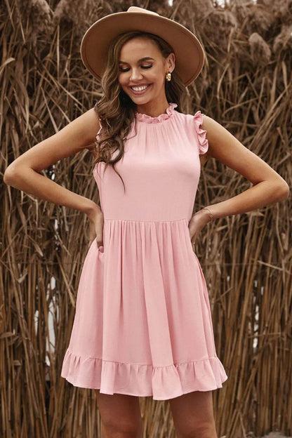 Ruffled Sleeveless Mini Dress Trendsi 52c67b79-9a5b-4e12-bf4d-a067d7e5b44e-Max