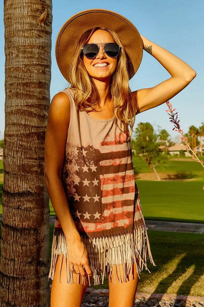 BiBi American Flag Print Knit Sleeveless Top Trendsi 52cc1a9496e54151b639c8d1d1920f13-Max-Origin