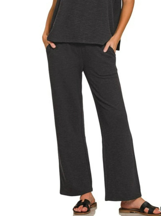Zenana Slub Short Sleeve T-Shirt and Pants Set Trendsi 52db4e96-2df2-407d-a8a6-f1380913ec0d-Max-Origin