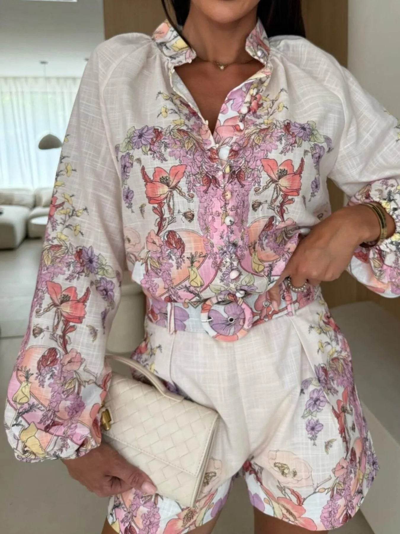 Printed Long Sleeve Shirt and Shorts Set Trendsi 530a38f6-1c44-4fcd-9bce-c30ad31417c9-Max-Origin