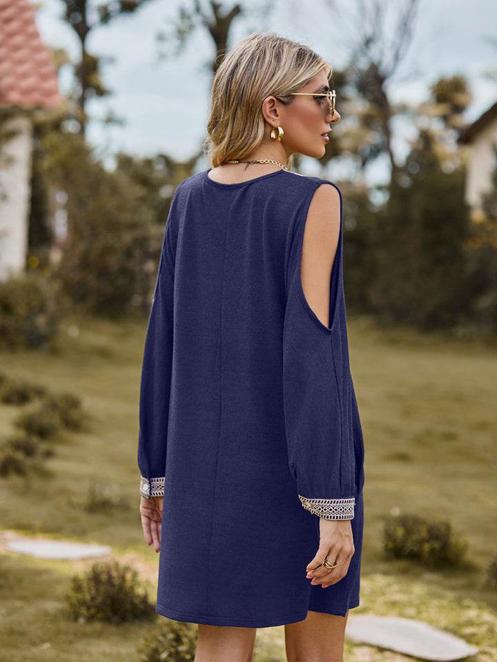 V-Neck Cutout Sleeve Mini Dress Trendsi 53bb0840109d4fcd9b6f5f4ea009e09f-Max