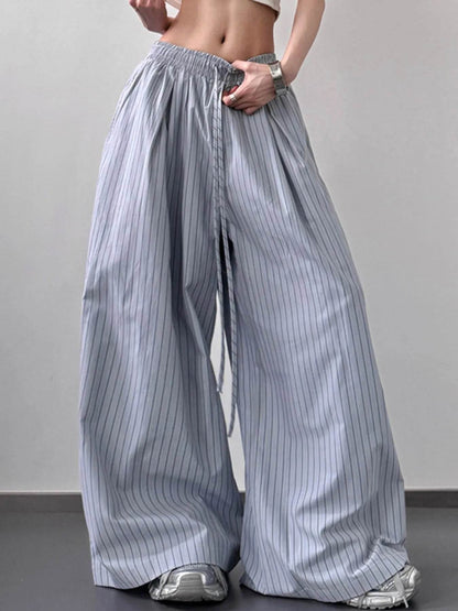 Striped Wide Leg Pants with Drawstring Waist Trendsi 53f1d2af-140e-40fc-a94d-7be97e43d6b7-Max-Origin