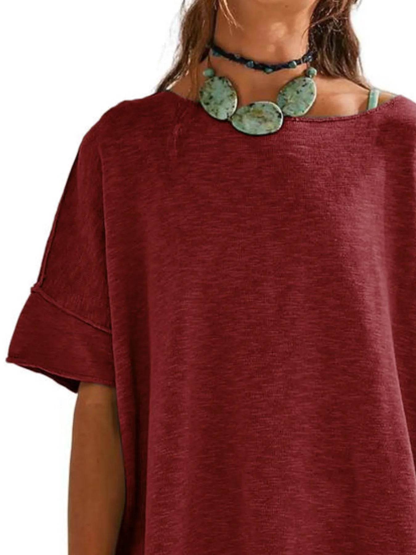 Oversized Round Neck Drop-Shoulder T-Shirt Trendsi 541b78ec-bb92-4e16-bda1-ce11d6692c4f-Max-Origin