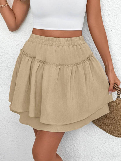 Elastic Waist Layered Skirt Trendsi 54304234-5a41-434b-b97f-1863fac37def-Max-Origin