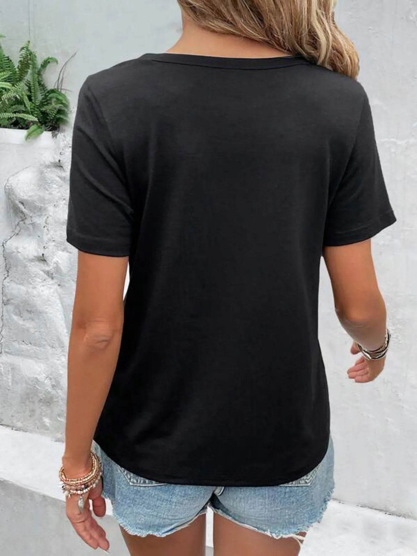 Hollow Out Neckline Short Sleeve T-Shirt Trendsi 5440890cb4054bc595d871d5d606ed39-Max-Origin