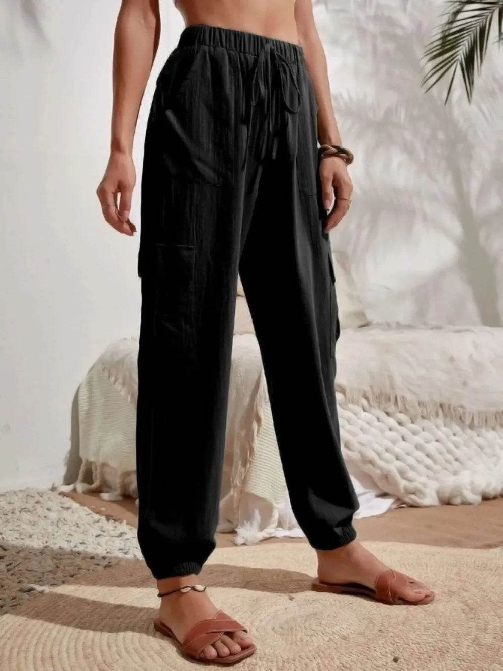 Drawstring Joggers with Cargo Pockets Trendsi 54976473-f20c-4001-8f30-c31523ccbdab-Max
