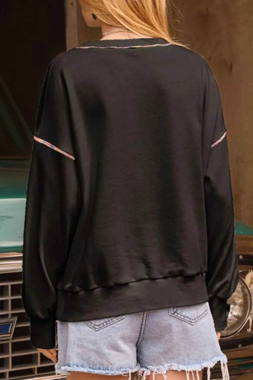 Sequin Pumpkin Round Neck Long Sleeve Sweatshirt Trendsi 54c308ba-74ae-430e-a29d-7fec3cea2a1f-Max