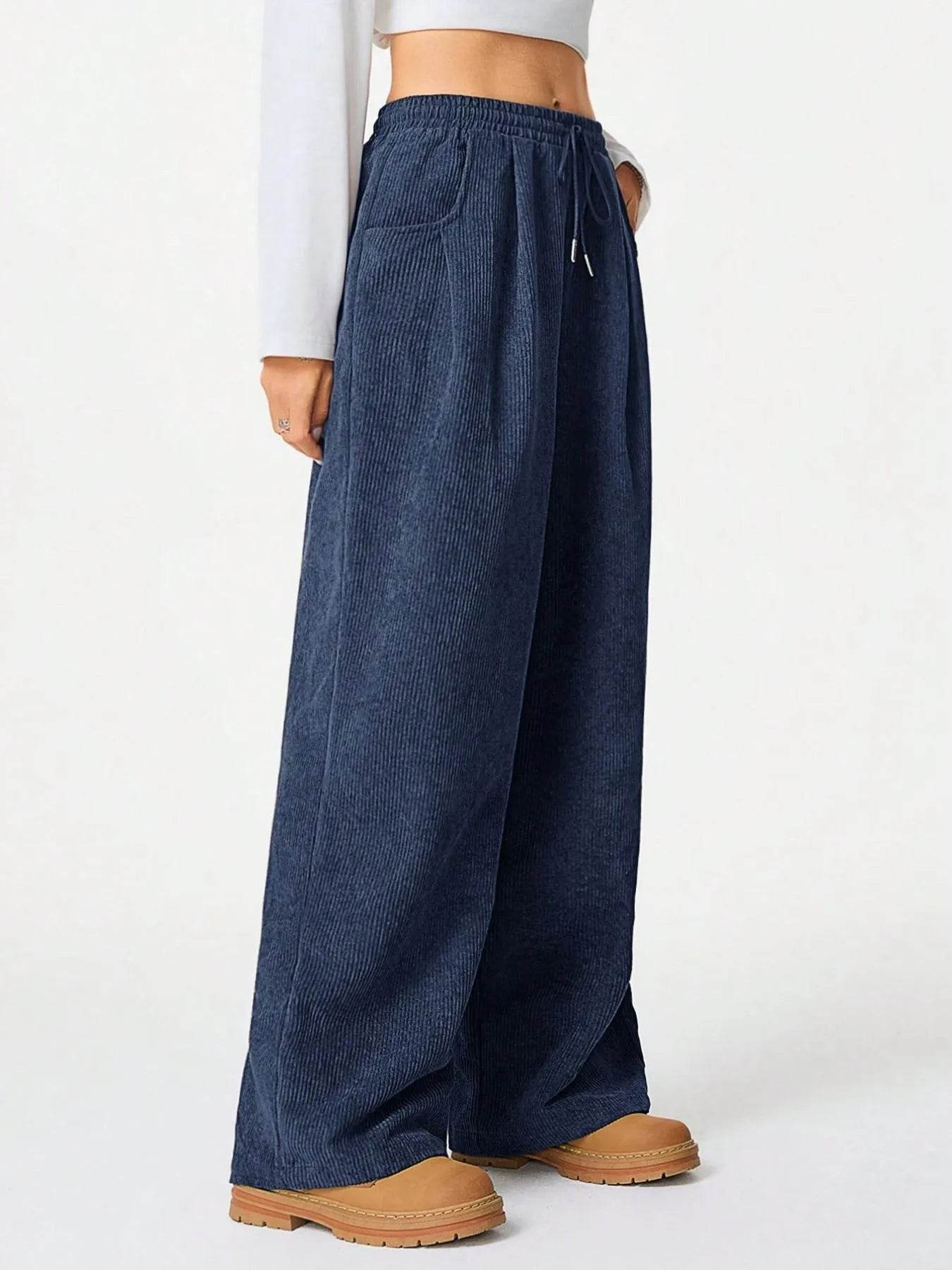Drawstring Wide Leg Pants Trendsi 5502fc8e-94ec-49f2-a1fb-e11244d4f01e-Max-Origin