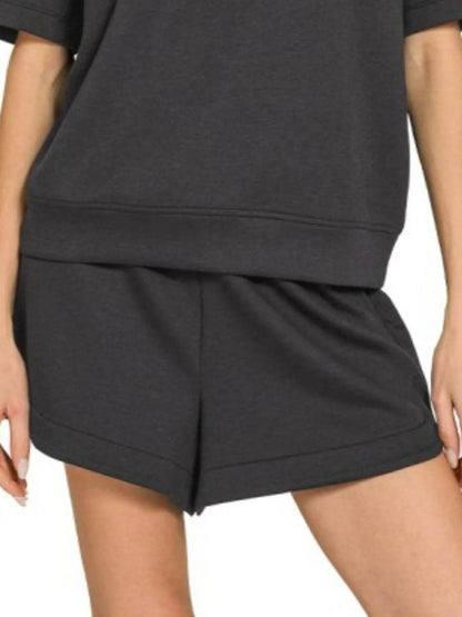Zenana Scuba Short Sleeve Top & Shorts Set Trendsi 551fa9e0-10f3-4899-bc7c-9b56b0ec602f-Max-Origin