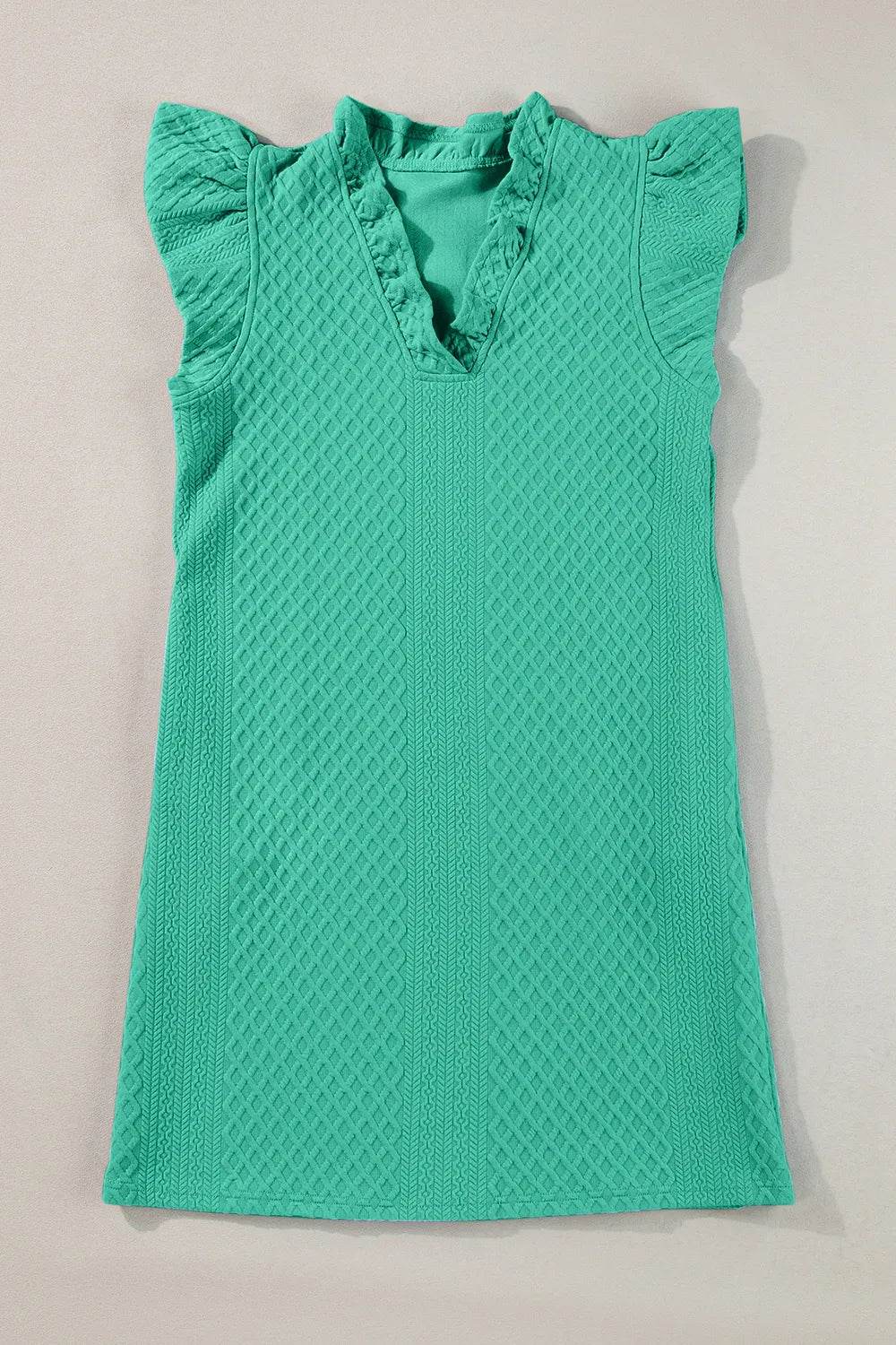Ruffled V-Neck Cap Sleeve Mini Dress Trendsi 554b849e-5e3a-49cc-9901-d267d1b2ade0-Max
