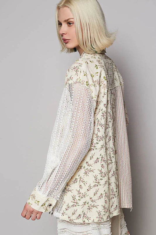 POL Lace Patchwork Floral Button-Up Shirt Trendsi 5553b77a-38fb-402f-b349-27e1081a7292-Max-Origin