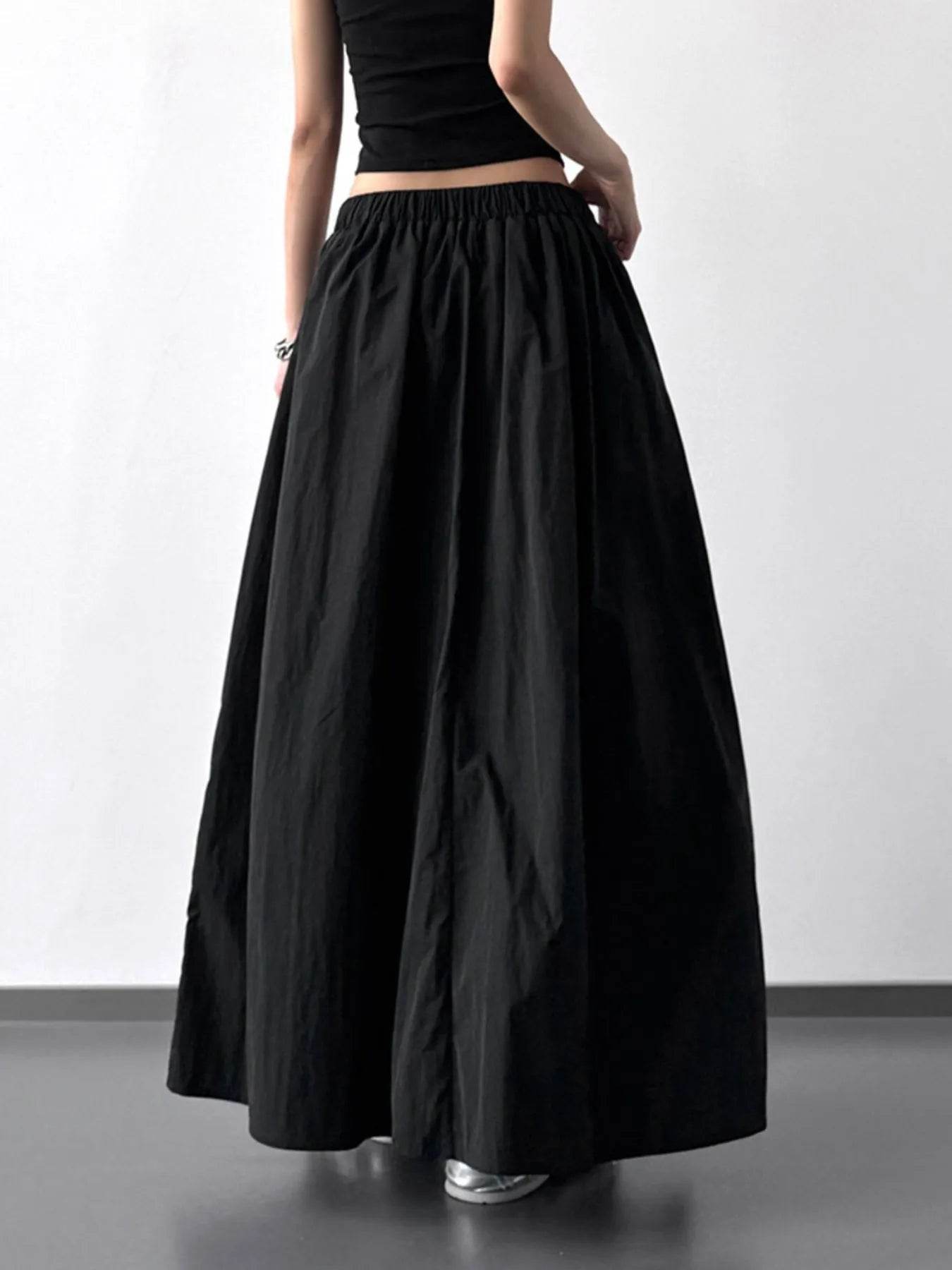 Pleated Linen Maxi Skirt Trendsi 555a8b7b-3be9-4186-bab8-d393904c76af-Max-Origin