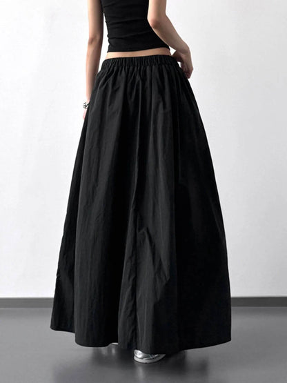 Pleated Linen Maxi Skirt Trendsi 555a8b7b-3be9-4186-bab8-d393904c76af-Max-Origin