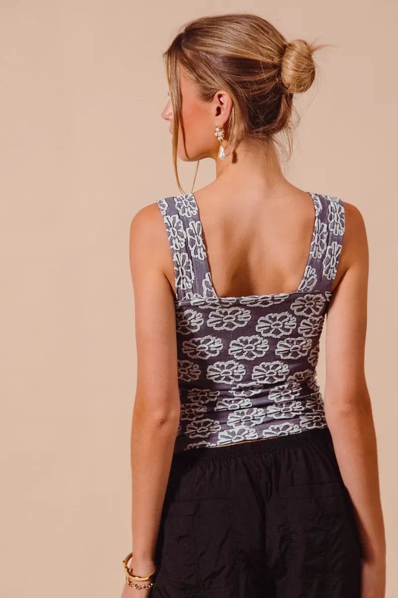 SO ME Two Tone Floral Seamless Tank Top Trendsi 555e4d3bbe7046efa6df30a3938191cd-Max-Origin