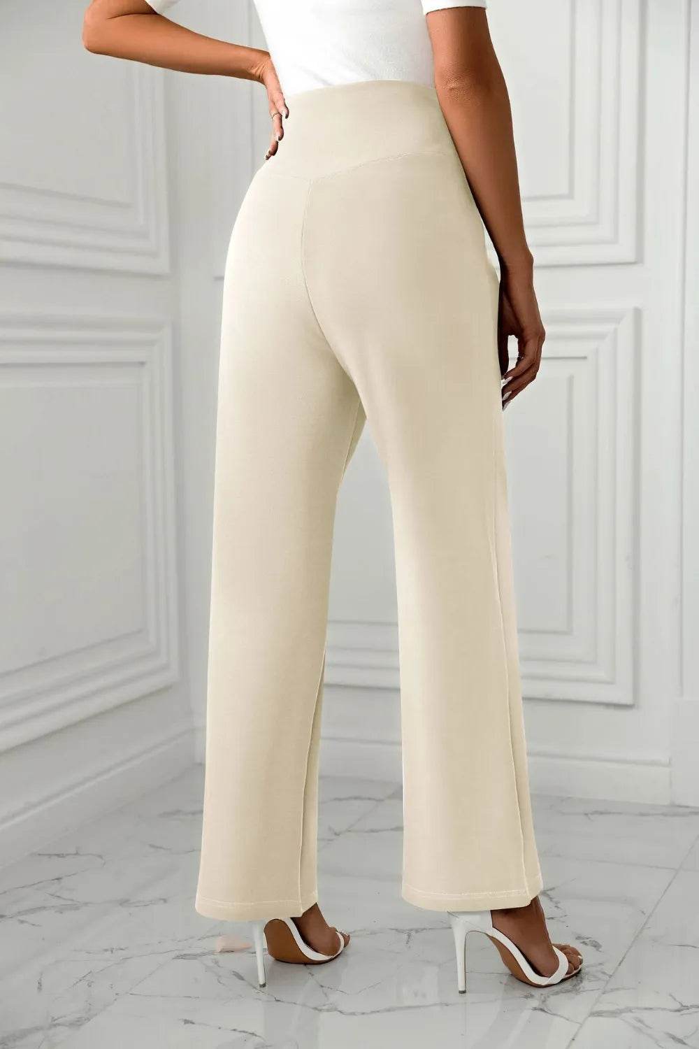 High Waist Straight Leg Pants Beige Trendsi 55750fd7-ea47-415c-ad4c-5353b98e4db1-Max
